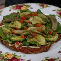 Pizza.  at Raw Cafe in Lima