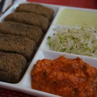 Vegetable nuggets. at Raw Cafe in Lima