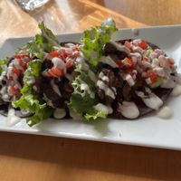 Mexitacos  at Raw Cafe in Lima