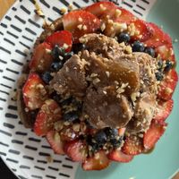 Waffles de quinoa   at Raw Cafe in Lima