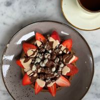 Waffle at Raw Cafe in Lima