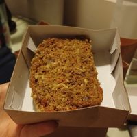 Torta de zanahoria at Raw Cafe in Lima