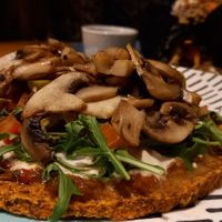 Clasica Pizza 🍕 amazing! at Raw Cafe in Lima