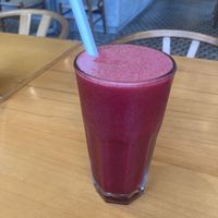 Beet and other fruits 🥤   at Raw Cafe in Lima