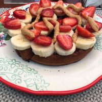 Vegan pancakes at Raw Cafe in Lima