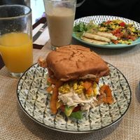 Club sandwich at Raw Cafe in Lima