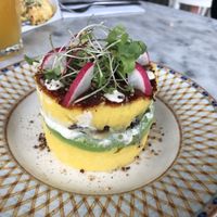 Causa Portobello at Raw Cafe in Lima