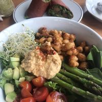 Bowl and wrap at Raw Cafe in Lima