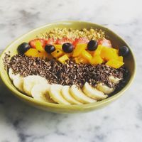 Acai bowl at Raw Cafe in Lima