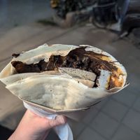 Dark choc, Oreo, banana, peanut butter and cinnamon at Oh! Crepes - Food Stall in 