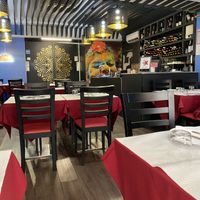 Interior (no outdoor seating)  at Namaste Indian Restaurant in Sao Miguel