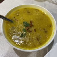 Vegan lentil soup  at Namaste Indian Restaurant in Sao Miguel