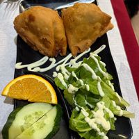 Samosas   at Namaste Indian Restaurant in Sao Miguel