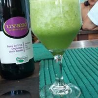 Green juice (suco vivo) at Tempeh in Rio De Janeiro