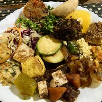 lots of food at Tempeh in Rio De Janeiro