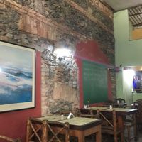 Rustic wall at Tempeh in Rio De Janeiro