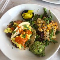 Breakfast tacos   at Silver Diner in Springfield