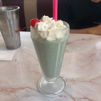 Minty Grasshopper plant based shake - 😋   at Silver Diner in Springfield