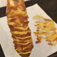 Vegan corn dog  at Massive Wieners in Prahran