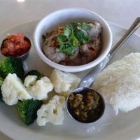 spicy jackfruit at My Vegan Gold in Los Angeles