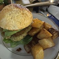 veggie burger   at Pinturicchio Cafe+Kitchen in Perugia