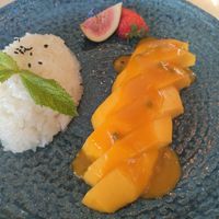 Nachtisch Mango Sticky Reis at Siam Sylt in Sylt