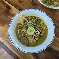 Khao Soi at Nong Na Vegetarian Somtum in Chiang Mai