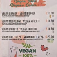 Vegan choices at Bambo in Pula