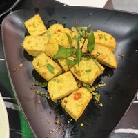 Lemongrass chilli tofu   at MOON CHAY in Central Singapore