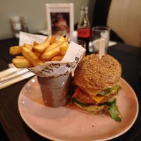 Vegan burger at Holly's Kitchen in Liege
