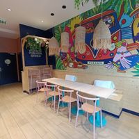 Inside at Pokawa in Blois