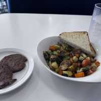 Vegan Beyond Sausage & Breakfast Hash  at Lucky's Café in Dallas