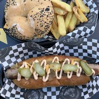 Burguer y frankfurt  at La Vacka Lola in Caldes De Malavella