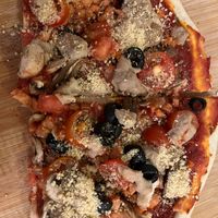 This is only half of my pizza. I inhaled the other half before I thought to take a photo!  at Cocina Libre in San Jose