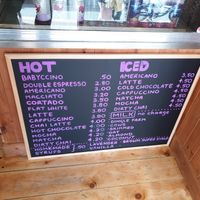 The drinks menu at Púca in Dingle