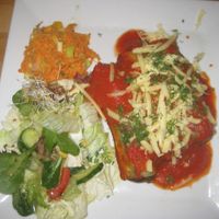 Canneloni at Avocado Vegan Bistro in Gdansk