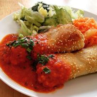 croquettes with lentils at Avocado Vegan Bistro in Gdansk