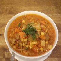 soup of the day  at Avocado Vegan Bistro in Gdansk