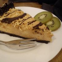 peanut butter pie at Avocado Vegan Bistro in Gdansk