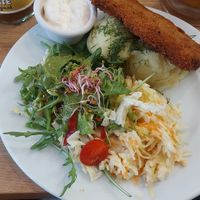 Schabowy soy steak at Avocado Vegan Bistro in Gdansk