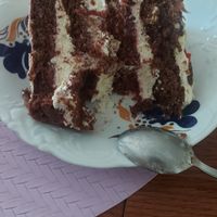 Creamy cake at Avocado Vegan Bistro in Gdansk