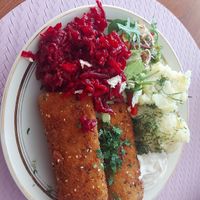 Croquetts at Avocado Vegan Bistro in Gdansk