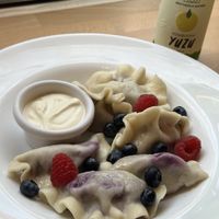 Sweet 🥟🫐  at Avocado Vegan Bistro in Gdansk