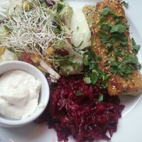 Crochet at Avocado Vegan Bistro in Gdansk