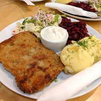 soy cutlet at Avocado Vegan Bistro in Gdansk