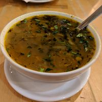 Soup at Avocado Vegan Bistro in Gdansk