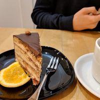 agave cake at Avocado Vegan Bistro in Gdansk