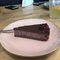 Chocolate Cheesecake at Avocado Vegan Bistro in Gdansk