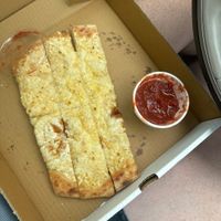 Already got busy with the bread I couldn’t wait so good!   at Pizza Buzz in Watauga