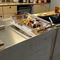 food options and the counter  at DAMKA • cafè & bakery in Krakow